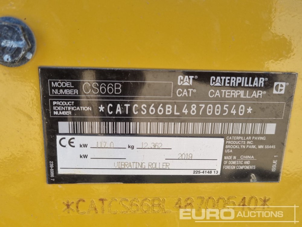 Rodillo 2019 CAT CS66B: foto 33