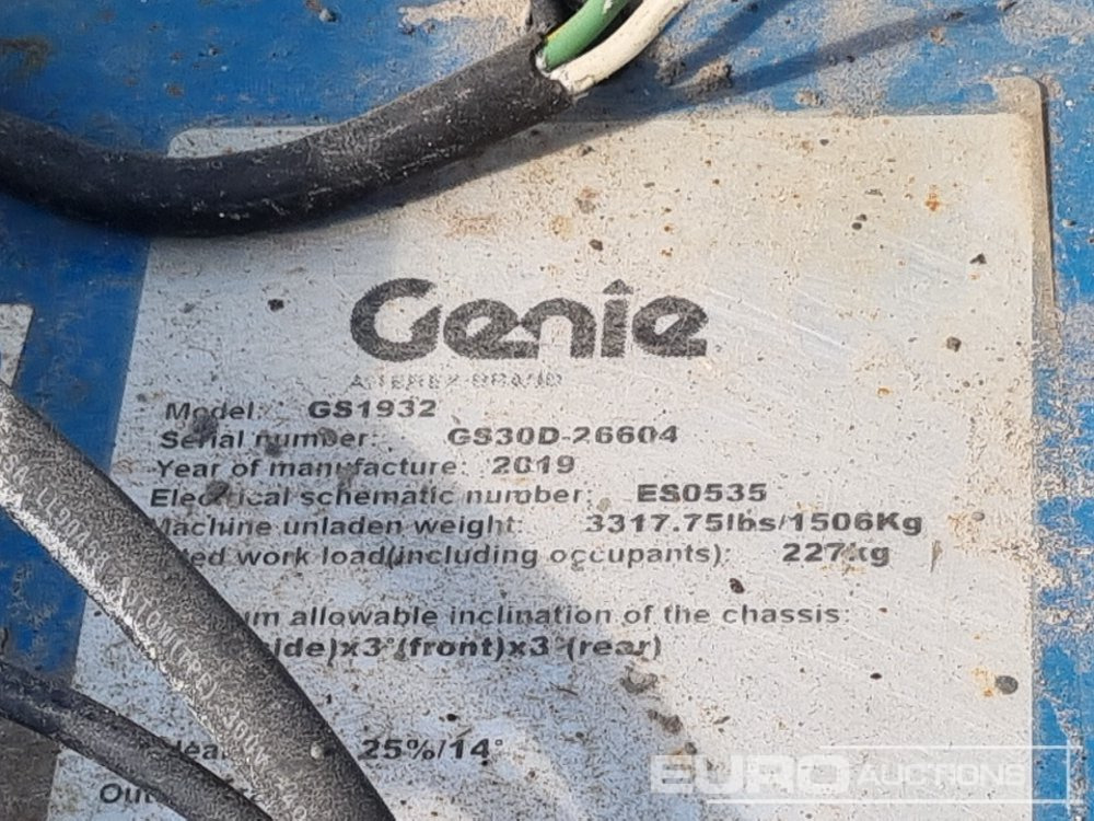 Plataforma elevadora 2019 Genie 1932: foto 30