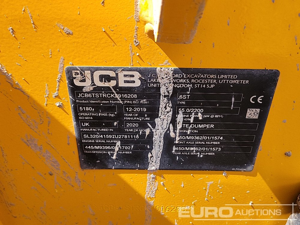 Minidumper 2019 JCB 6ST: foto 43