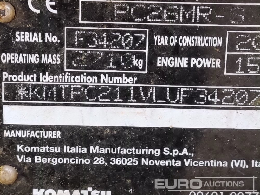 Miniexcavadora 2020 Komatsu PC26MR-3: foto 36