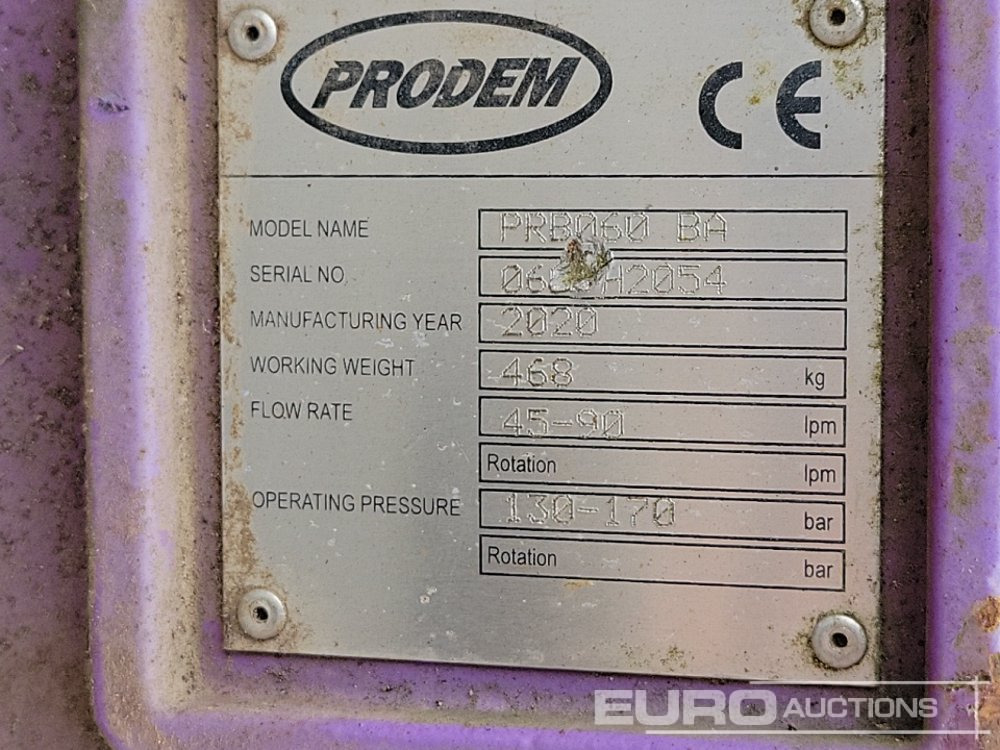 Martillo hidráulico 2020 Prodem PRB060-BA: foto 13