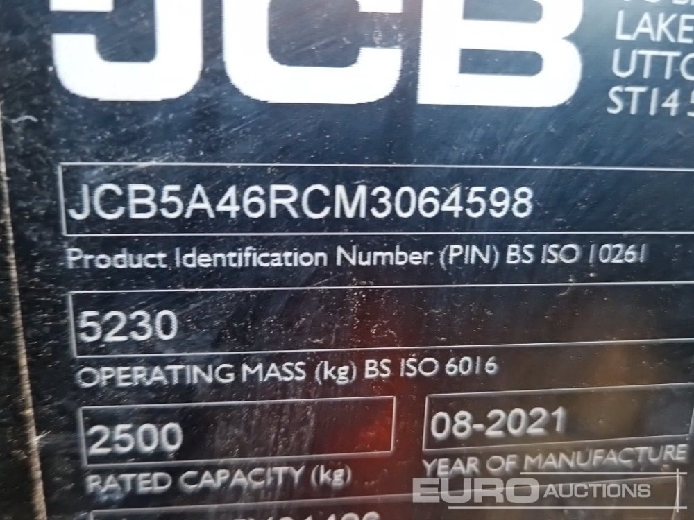 Manipulador telescópico 2021 JCB 525-60 Hi Viz: foto 41