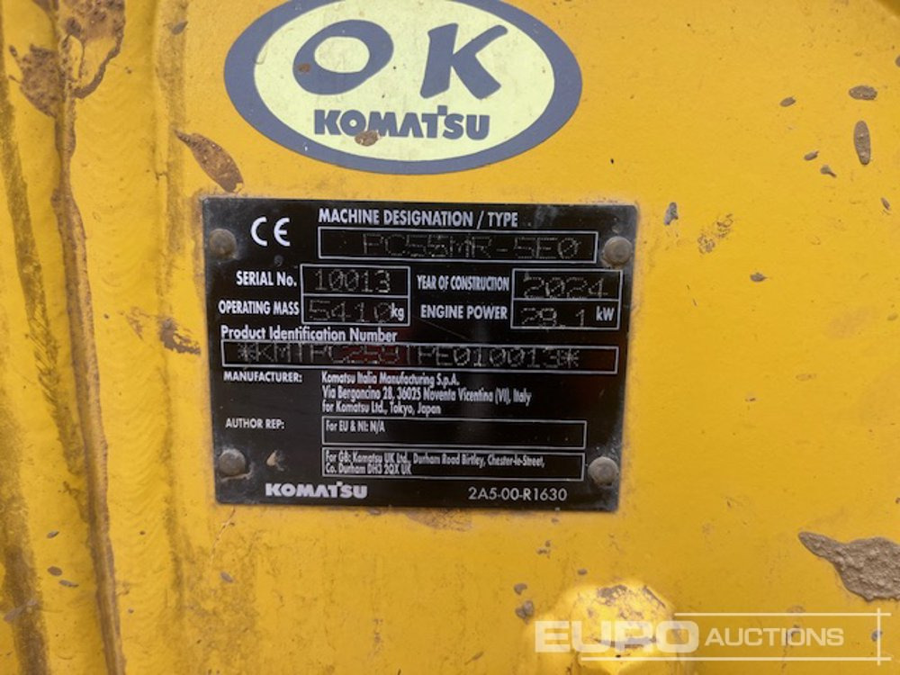 Miniexcavadora 2024 Komatsu PC55MR-5E0: foto 10