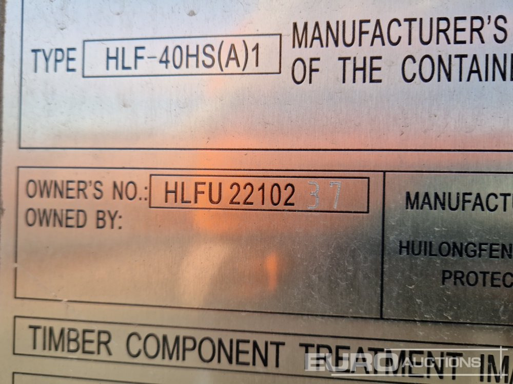 Contenedor marítimo 40ft HC Container, 4 Side Doors, 1 End Door (Cannot Be Reconsigned): foto 13