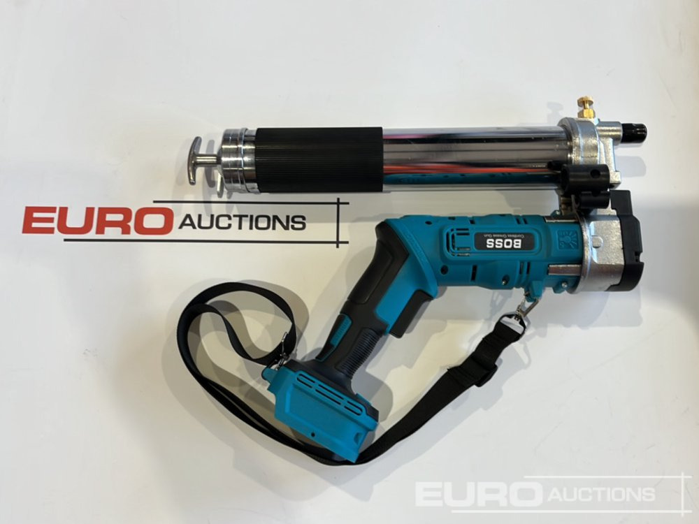 Equipo de taller Boss 21 Volt Lithium Battery Cordless Grease Gun, 2 Batteries, Charger, Case, Shoulder Strap, Extension Pieces and Fittings: foto 11
