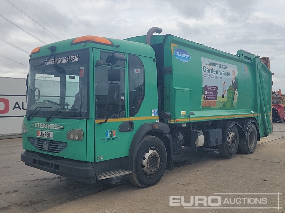 Dennis 6x2 Mid Lift Refuse Lorry, 360 Camera, Automatic Gearbox - Camión de basura: foto 1 Dennis 6x2 Mid Lift Refuse Lorry, 360 Camera, Automatic Gearbox - Camión de basura: foto 1