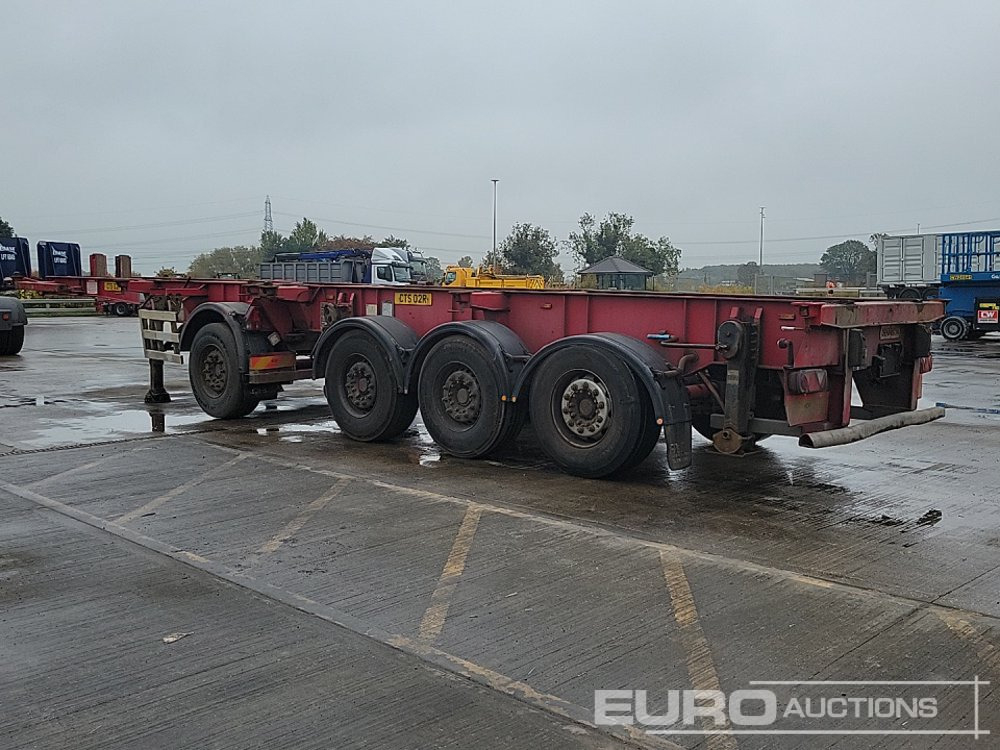 Dennison 4 Axle 2x20`Twist & Lock Multi-Functional Skeleton Trailer - Semirremolque plataforma/ Caja abierta: foto 3 Dennison 4 Axle 2x20`Twist & Lock Multi-Functional Skeleton Trailer - Semirremolque plataforma/ Caja abierta: foto 3