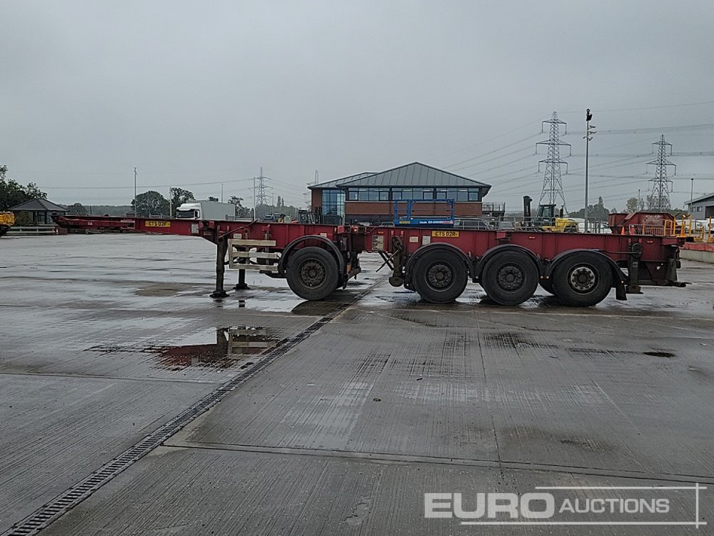 Dennison 4 Axle 2x20`Twist & Lock Multi-Functional Skeleton Trailer - Semirremolque plataforma/ Caja abierta: foto 2 Dennison 4 Axle 2x20`Twist & Lock Multi-Functional Skeleton Trailer - Semirremolque plataforma/ Caja abierta: foto 2