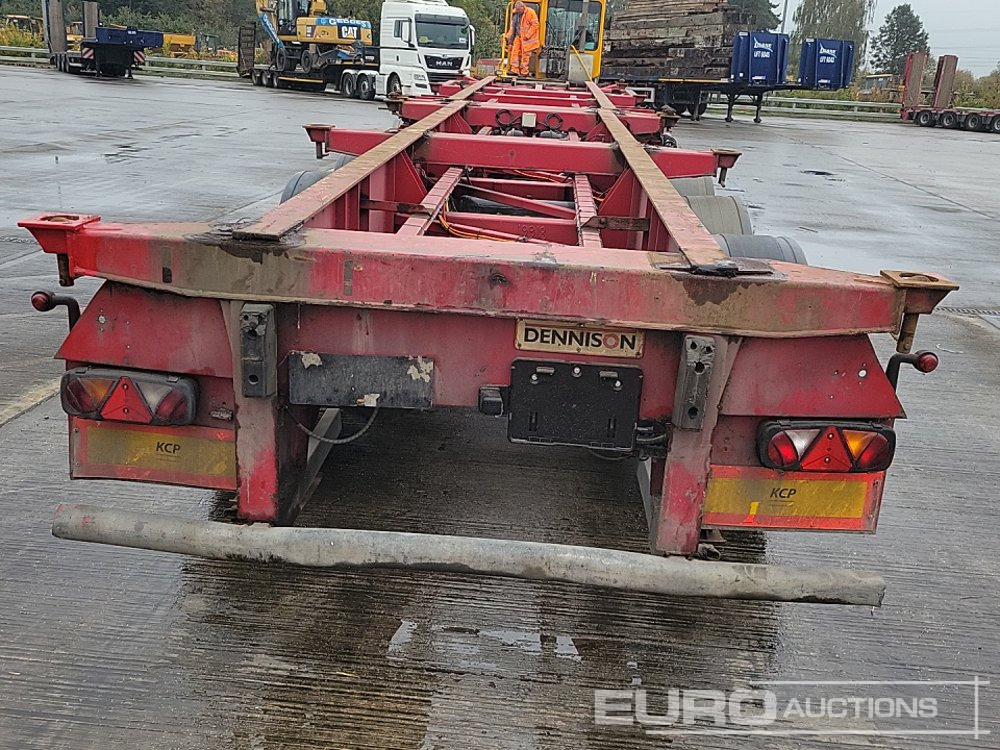 Dennison 4 Axle 2x20`Twist & Lock Multi-Functional Skeleton Trailer - Semirremolque plataforma/ Caja abierta: foto 4 Dennison 4 Axle 2x20`Twist & Lock Multi-Functional Skeleton Trailer - Semirremolque plataforma/ Caja abierta: foto 4