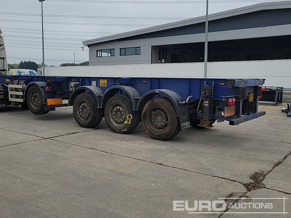 Dennison Trailers 4 Axle 40' Skeleton Trailer, Front Lift Axle, Twist Locks - Semirremolque plataforma/ Caja abierta: foto 3 Dennison Trailers 4 Axle 40' Skeleton Trailer, Front Lift Axle, Twist Locks - Semirremolque plataforma/ Caja abierta: foto 3