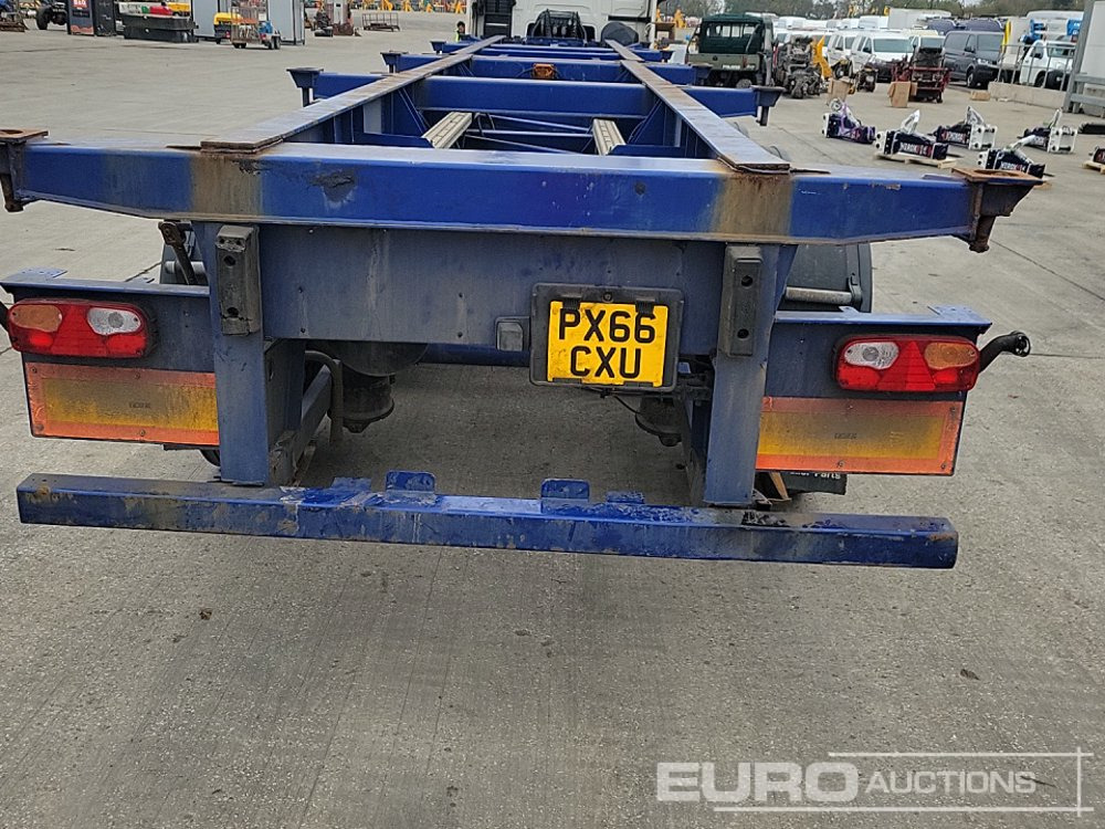 Dennison Trailers 4 Axle 40' Skeleton Trailer, Front Lift Axle, Twist Locks - Semirremolque plataforma/ Caja abierta: foto 4 Dennison Trailers 4 Axle 40' Skeleton Trailer, Front Lift Axle, Twist Locks - Semirremolque plataforma/ Caja abierta: foto 4
