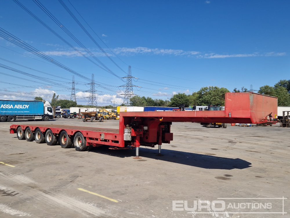 Semirremolque góndola rebajadas ES-GE 6 Axle Step Frame Extendable Low Loader Trailer, 4 Axle Steer, Air Brakes, Auto Lube: foto 7