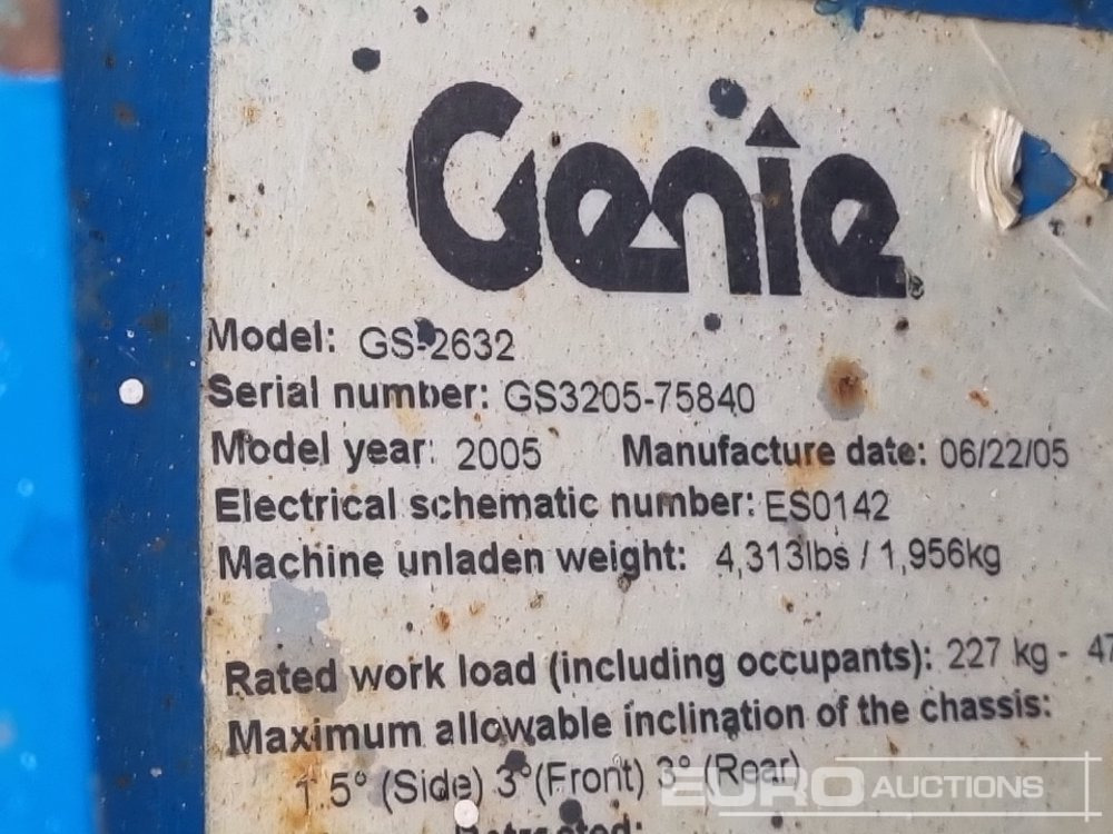 Plataforma elevadora Genie GS2632: foto 38