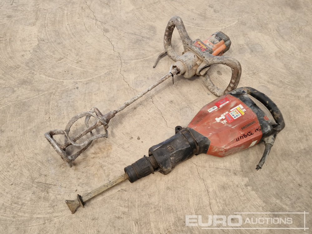 Hilti TE1000-AVR Breaker & Belle Paddle Mixer (2 of)(Spares) - Equipo de construcción: foto 1 Hilti TE1000-AVR Breaker & Belle Paddle Mixer (2 of)(Spares) - Equipo de construcción: foto 1