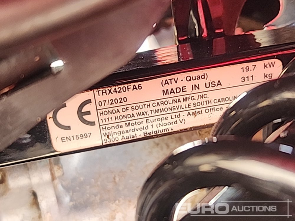 Cuadrimoto Honda TRX420: foto 20