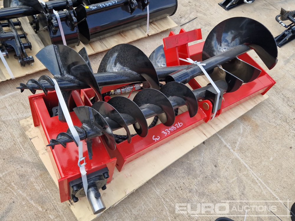 Unused 16", 12" & 8" Auger to suit Skidsteer Loader - Implemento para Excavadora: foto 1 Unused 16", 12" & 8" Auger to suit Skidsteer Loader - Implemento para Excavadora: foto 1