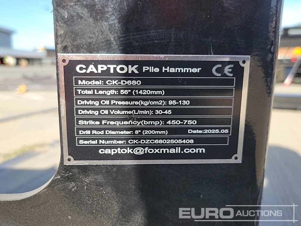 Implemento para Excavadora Unused 2025 Captok CK-D680: foto 25