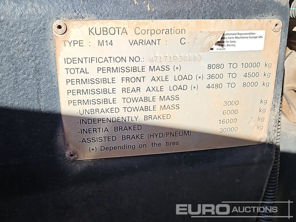 Tractor Kubota M7171: foto 41