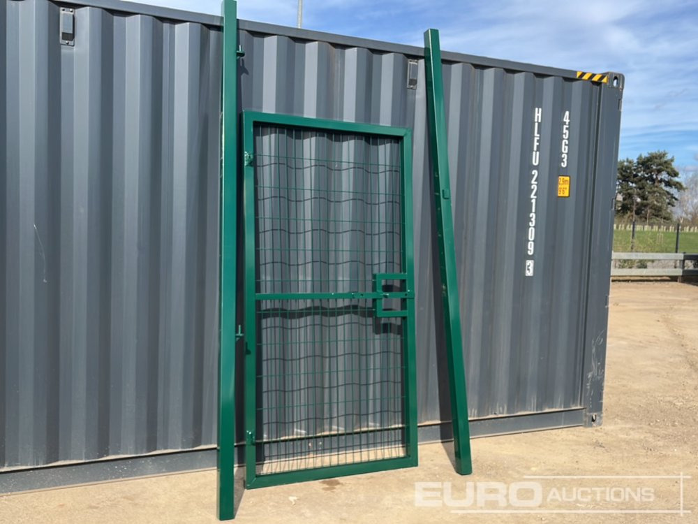 Maquinaria agrícola 1.2m x 2.4m Pedestrian Gate, Heavy Duty Galvanized Powder Coated, 80mm x 80mm x 3m Post (2 of), Assembly Kit (Green): foto 12