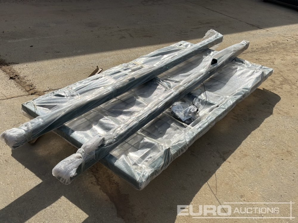 Maquinaria agrícola 1.2m x 2.4m Pedestrian Gate, Heavy Duty Galvanized Powder Coated, 80mm x 80mm x 3m Post (2 of), Assembly Kit (Green): foto 13