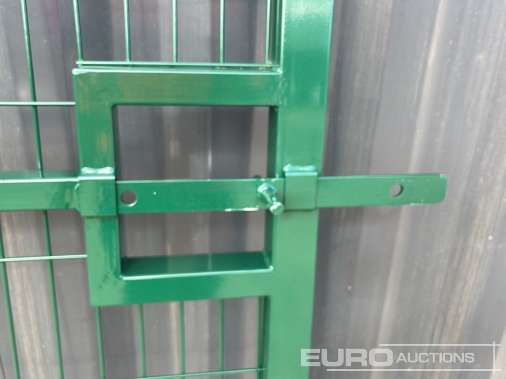 Maquinaria agrícola 1.2m x 2.4m Pedestrian Gate, Heavy Duty Galvanized Powder Coated, 80mm x 80mm x 3m Post (2 of), Assembly Kit (Green): foto 9