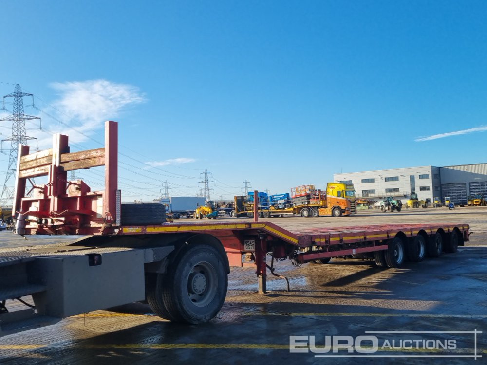 Nooteboom 4 Axle Extendable Low Loader Trailer, Twin Axle Rear Steer, Out Riggers - Camión caja abierta: foto 1 Nooteboom 4 Axle Extendable Low Loader Trailer, Twin Axle Rear Steer, Out Riggers - Camión caja abierta: foto 1