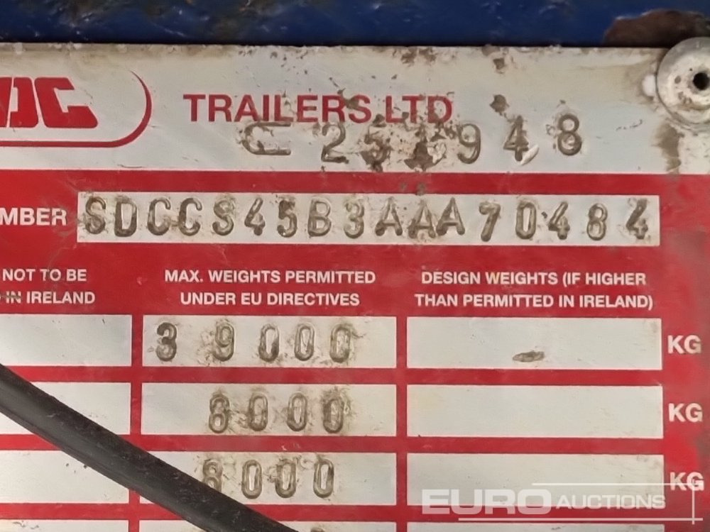 Semirremolque lona SDC Tri Axle Curtainsider Trailer: foto 48