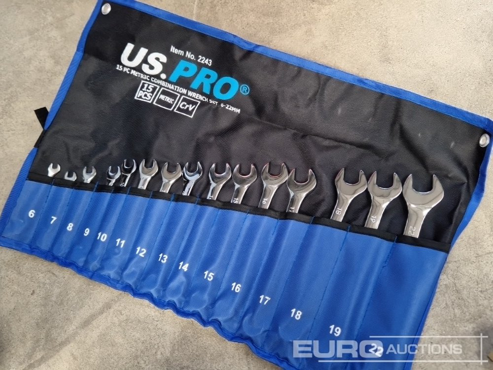 Unused 15pc Combination Spanner Set, 6mm-22mm - Equipo de taller: foto 2 Unused 15pc Combination Spanner Set, 6mm-22mm - Equipo de taller: foto 2
