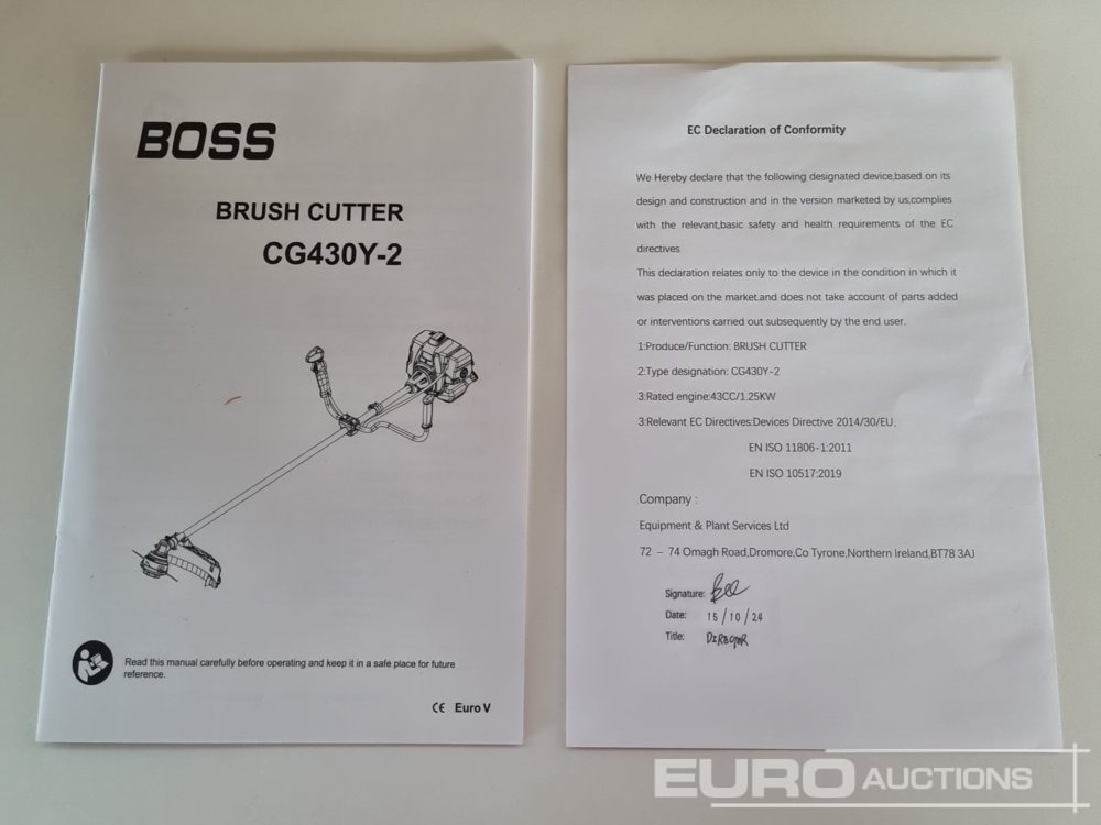 Equipo de taller Unused 2024 Boss CG430Y-2: foto 18