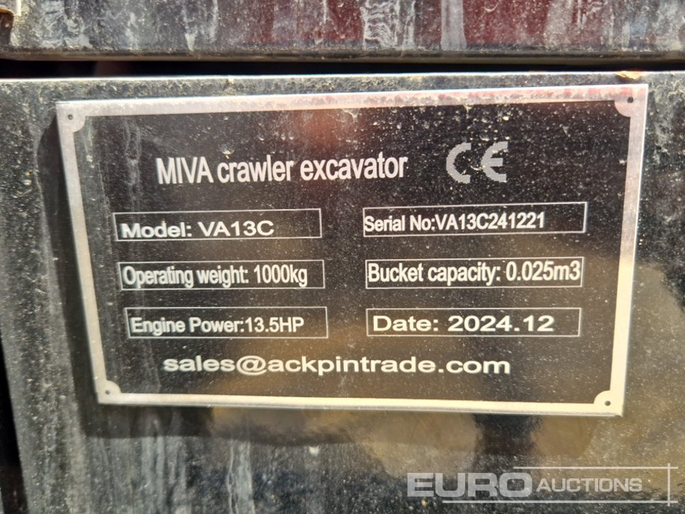 Miniexcavadora Unused 2024 Miva VA13C: foto 42