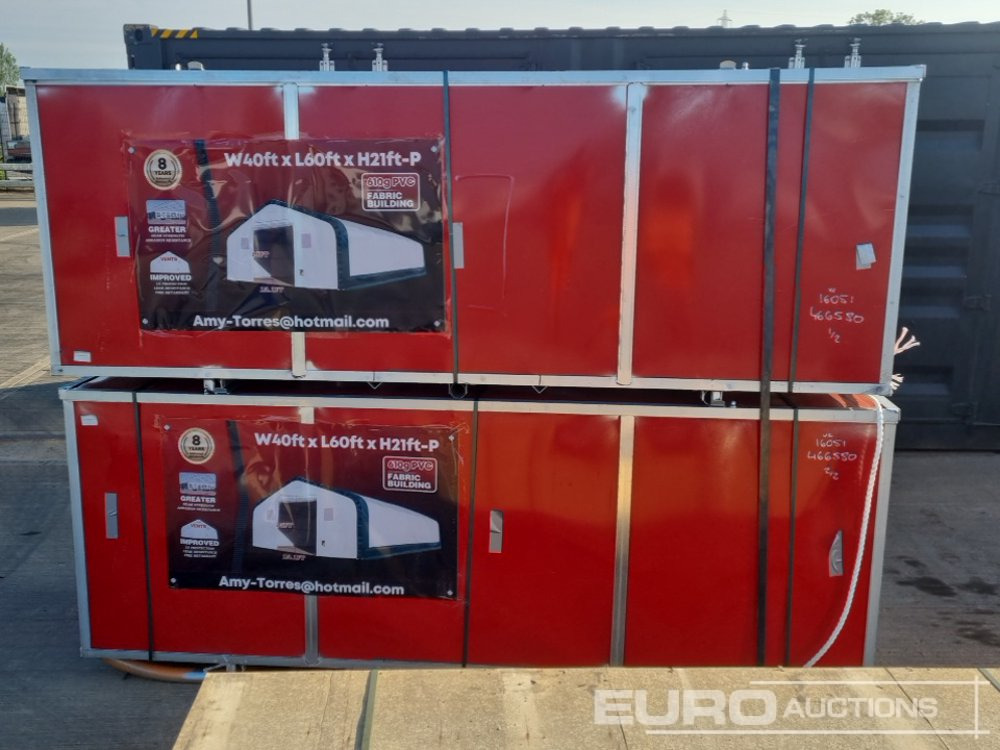 Unused 2025 40' x 60' x 21' PVC Peak Storage Shelter - Casa contenedor: foto 5 Unused 2025 40' x 60' x 21' PVC Peak Storage Shelter - Casa contenedor: foto 5