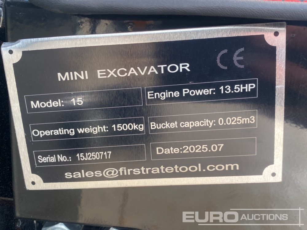 Miniexcavadora Unused 2025 Miva VA15: foto 24