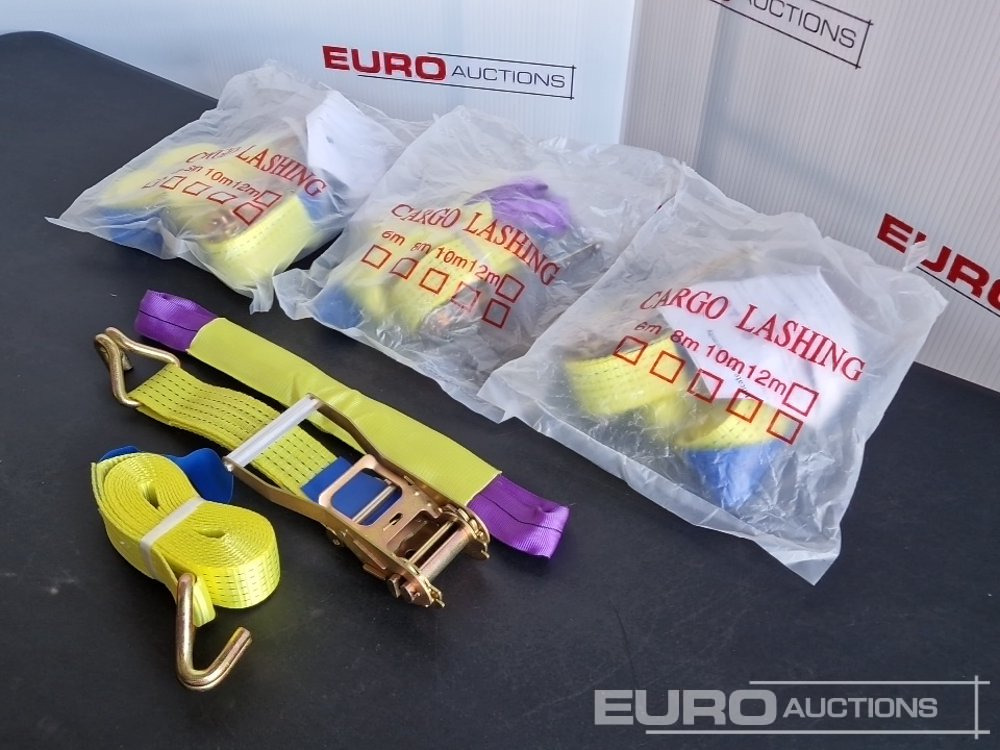 Unused Boss 4M x 50mm 5 Ton Ratchet Straps with Sling (4 of) - Equipo de taller: foto 3 Unused Boss 4M x 50mm 5 Ton Ratchet Straps with Sling (4 of) - Equipo de taller: foto 3