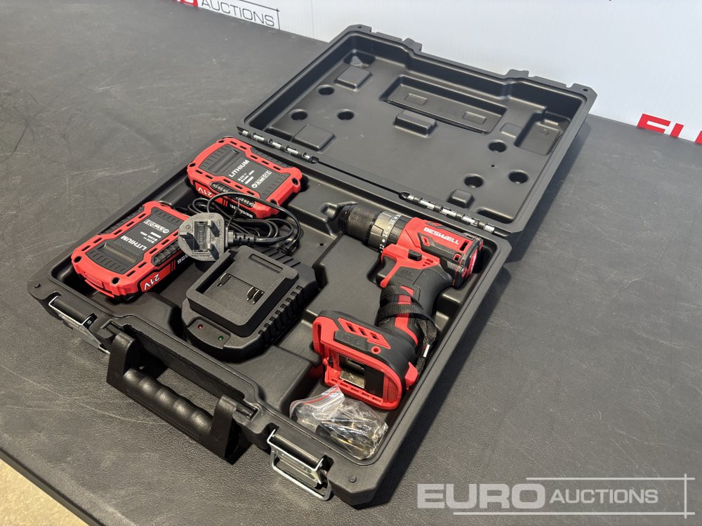 Unused Boss CIW-338D 3/8" Brushless Drill, 2 x 2.0AH Battery with Charger (Makita Style with Impact Function) - Equipo de taller: foto 1 Unused Boss CIW-338D 3/8" Brushless Drill, 2 x 2.0AH Battery with Charger (Makita Style with Impact Function) - Equipo de taller: foto 1