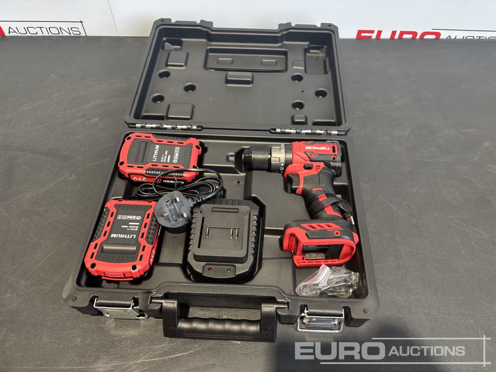 Unused Boss CIW-338D 3/8" Brushless Drill, 2 x 2.0AH Battery with Charger (Makita Style with Impact Function) - Equipo de taller: foto 2 Unused Boss CIW-338D 3/8" Brushless Drill, 2 x 2.0AH Battery with Charger (Makita Style with Impact Function) - Equipo de taller: foto 2