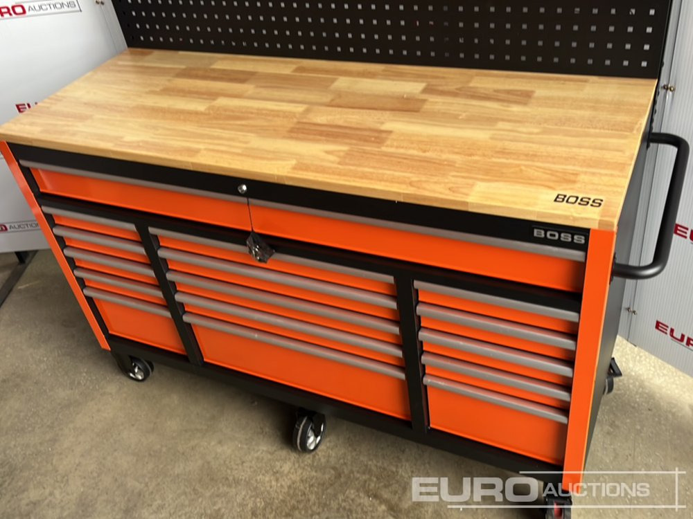 Unused Boss Wheeled Tool Cabinet, 16 Drawers, 492pc Tools - Equipo de taller: foto 4 Unused Boss Wheeled Tool Cabinet, 16 Drawers, 492pc Tools - Equipo de taller: foto 4