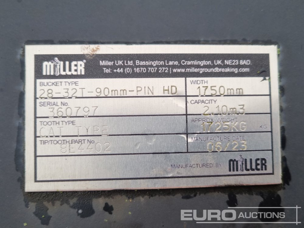 Cazo nuevo Unused Miller 70" Digging Bucket 90mm Pin to suit 30 Ton Excavator: foto 13