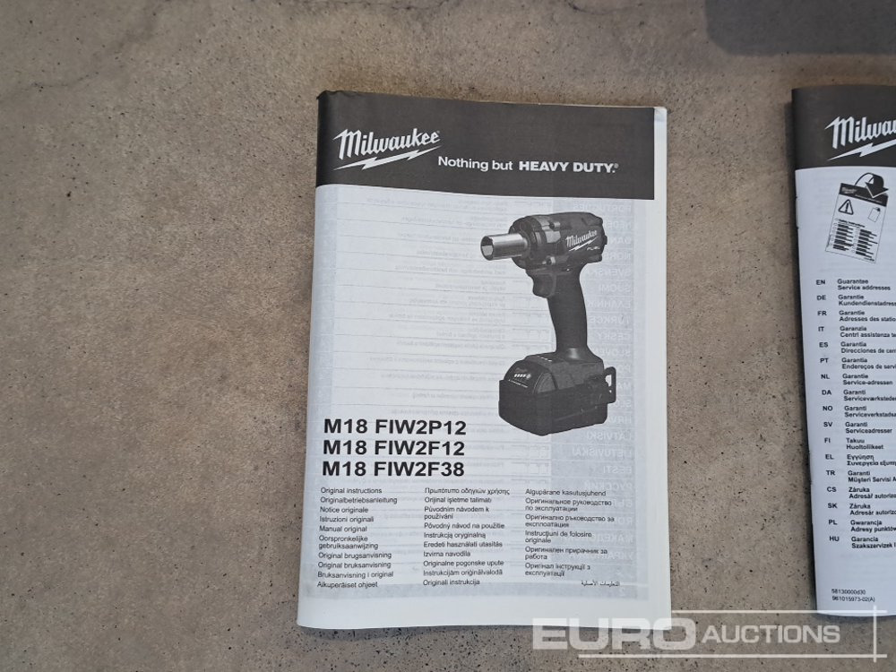 Unused Milwaukee M18 FIW2F38 18V Fuel Brushless 3/8'' Impact Wrench -(Body and Case Only) - Equipo de construcción: foto 5 Unused Milwaukee M18 FIW2F38 18V Fuel Brushless 3/8'' Impact Wrench -(Body and Case Only) - Equipo de construcción: foto 5