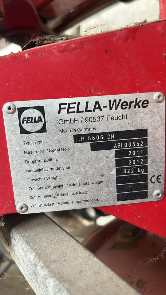 Voltafieno usato Fella TH6606 - Henificadora: foto 2 Voltafieno usato Fella TH6606 - Henificadora: foto 2