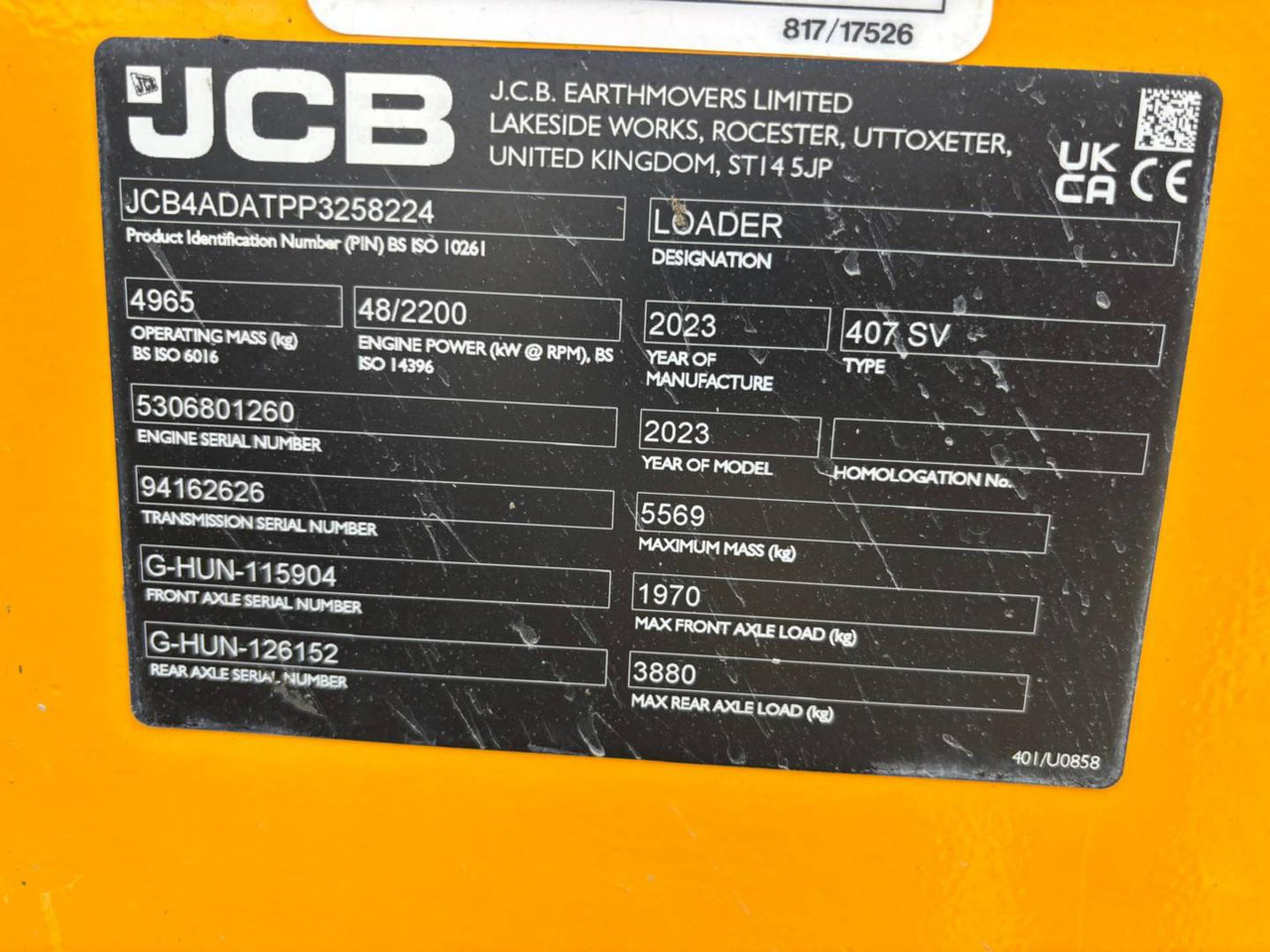 JCB 407 - Cargadora de ruedas: foto 5 JCB 407 - Cargadora de ruedas: foto 5