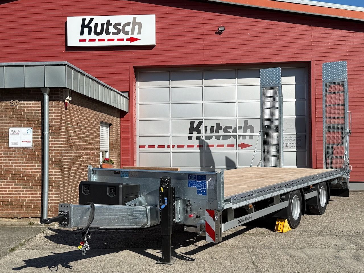 Müller-Mitteltal ETÜ-TA-R 21 Tieflader 7m, luftgefedert, LED - Remolque plataforma/ Caja abierta: foto 1 Müller-Mitteltal ETÜ-TA-R 21 Tieflader 7m, luftgefedert, LED - Remolque plataforma/ Caja abierta: foto 1