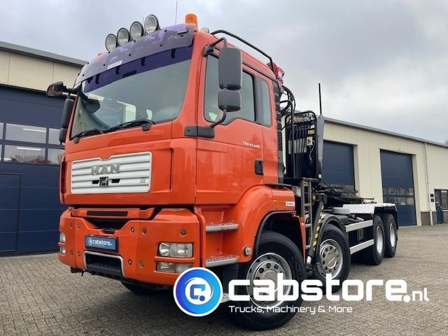 MAN TGA 41.440 8X4 BB Palfinger Epsilon Z-Kraan bouwjaar 2011 + NCH 30 Ton's Kabel-containersyteem - Handgeschakeld - Bouwjaar 2007 - Km 582.782 - Camión con equipo de cable, Camión grúa: foto 2 MAN TGA 41.440 8X4 BB Palfinger Epsilon Z-Kraan bouwjaar 2011 + NCH 30 Ton's Kabel-containersyteem - Handgeschakeld - Bouwjaar 2007 - Km 582.782 - Camión con equipo de cable, Camión grúa: foto 2