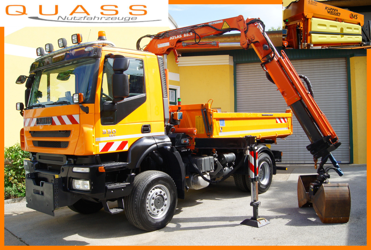 IVECO 190T33 Trakker 4x4/ATLAS 85.2/Euro5/Winterdienst/Streuer - Camión volquete: foto 1 IVECO 190T33 Trakker 4x4/ATLAS 85.2/Euro5/Winterdienst/Streuer - Camión volquete: foto 1