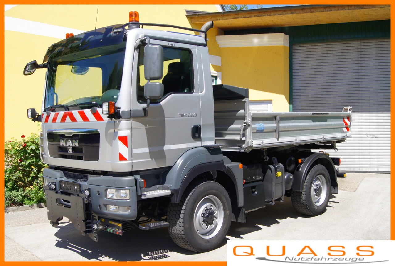 MAN TGM 13.290/4x4/TÜV/Euro 5/einzelbereift/Winterdienst - Camión volquete: foto 1 MAN TGM 13.290/4x4/TÜV/Euro 5/einzelbereift/Winterdienst - Camión volquete: foto 1
