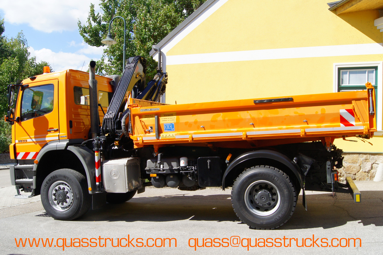 MERCEDES-BENZ AXOR 1833 4x4/TÜV/Eur4/HIAB 088/MEILLER/Winterdienst/Salzstreuer - Máquina quitanieve: foto 3 MERCEDES-BENZ AXOR 1833 4x4/TÜV/Eur4/HIAB 088/MEILLER/Winterdienst/Salzstreuer - Máquina quitanieve: foto 3