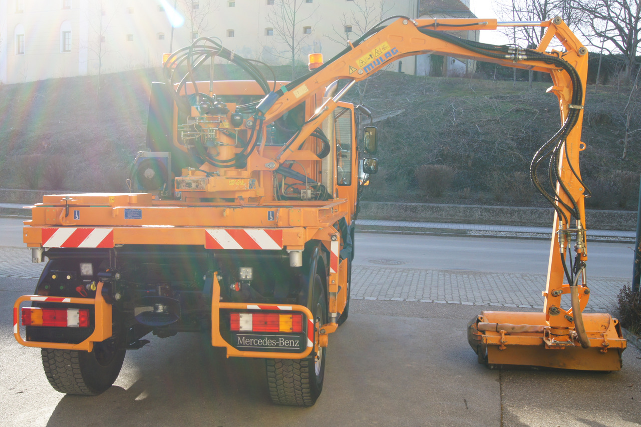 Vehículo municipal MERCEDES-BENZ Unimog U 400/Hydrostat/Mähtür +MULAG MHU 800: foto 6