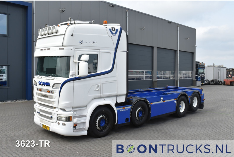 Scania R520 8x2 V8 | EURO6 * 20ft * RETARDER * NL TRUCK * APK 08-2025 * TOP CONDITION - Camión portacontenedore/ Intercambiable: foto 1 Scania R520 8x2 V8 | EURO6 * 20ft * RETARDER * NL TRUCK * APK 08-2025 * TOP CONDITION - Camión portacontenedore/ Intercambiable: foto 1