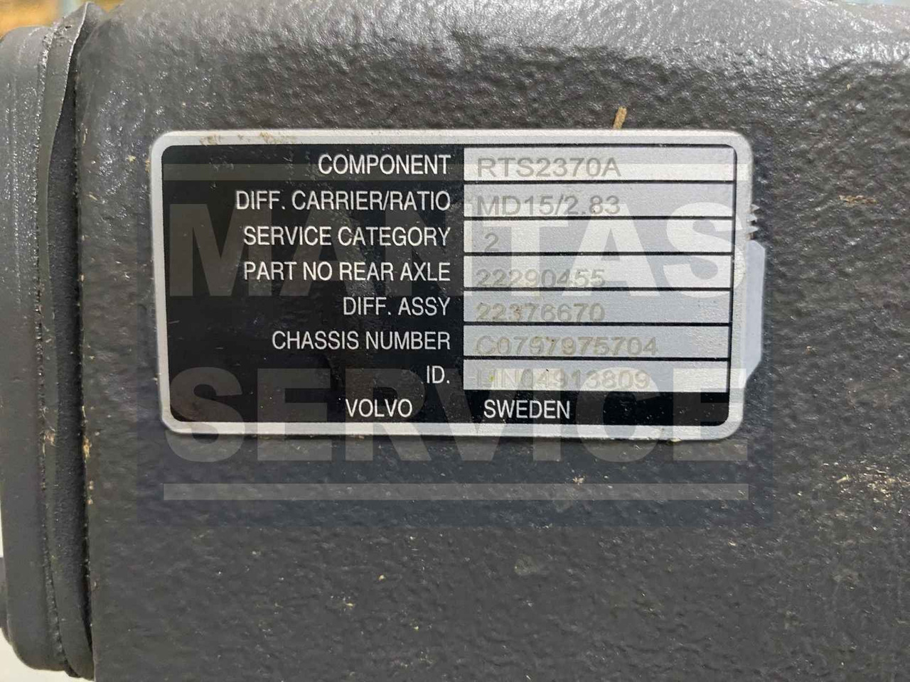 VOLVO DIFFERENTIAL CARRIER 22376670 - Transmisión para Camión: foto 3 VOLVO DIFFERENTIAL CARRIER 22376670 - Transmisión para Camión: foto 3