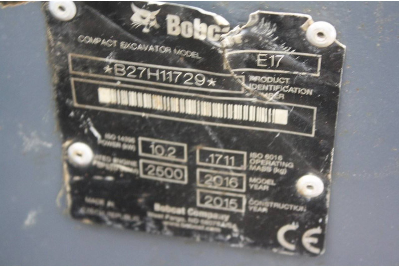 Bobcat E17 - Miniexcavadora: foto 2 Bobcat E17 - Miniexcavadora: foto 2