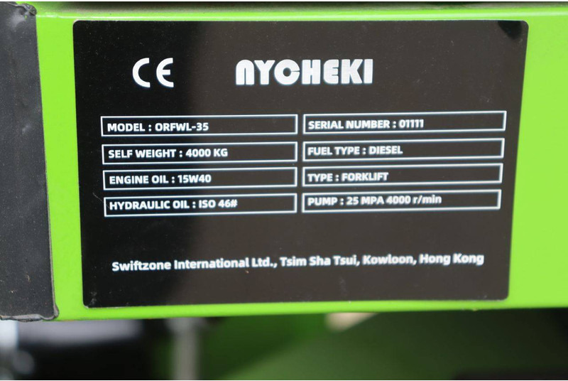 Carretilla elevadora diésel nuevo Nycheki ORFWL-35: foto 15